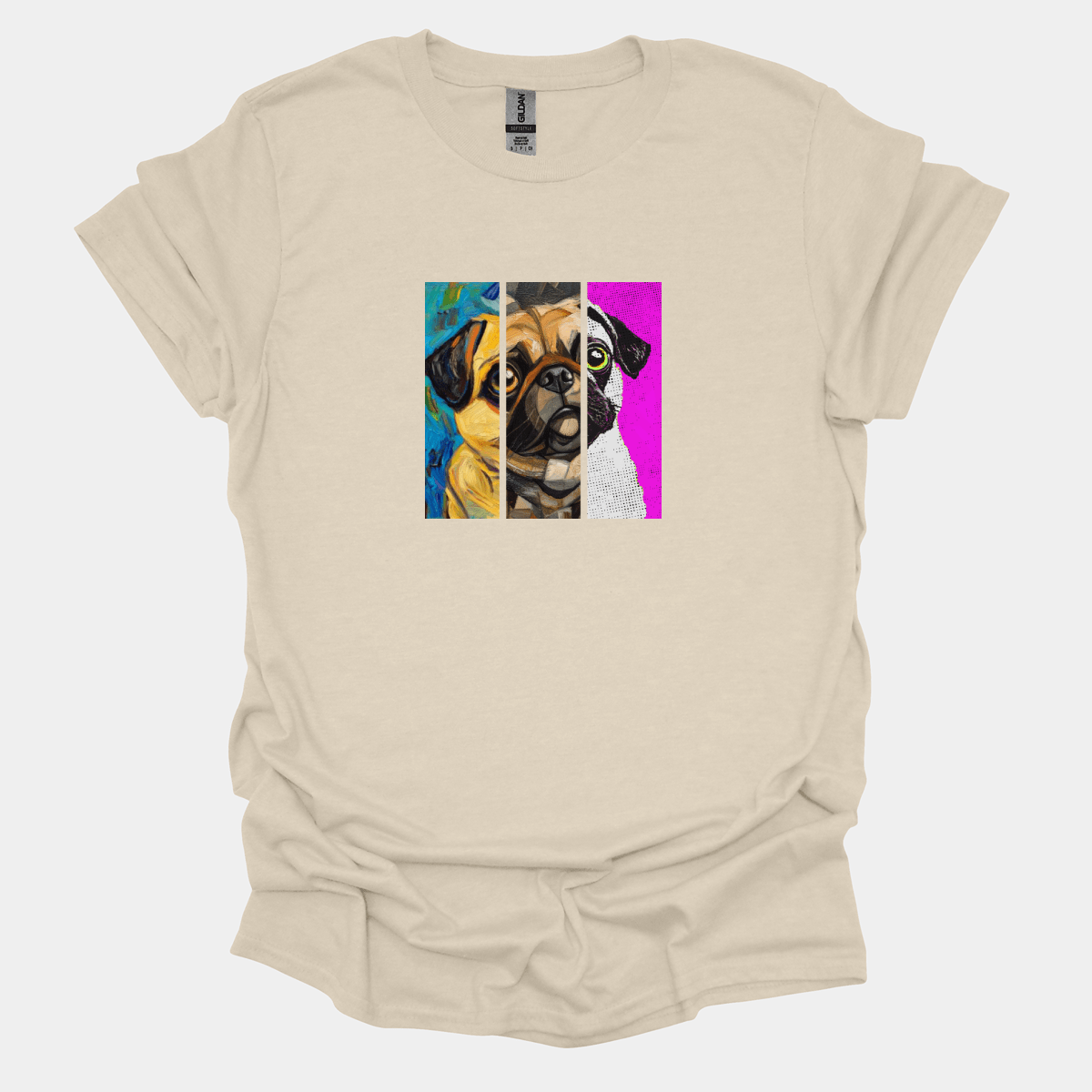 Art History Funny Pug Graphic T-Shirt
