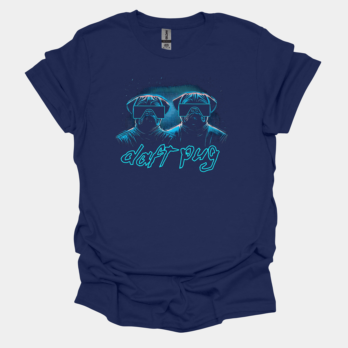 Daft Pug Funny Pug Graphic T-Shirt