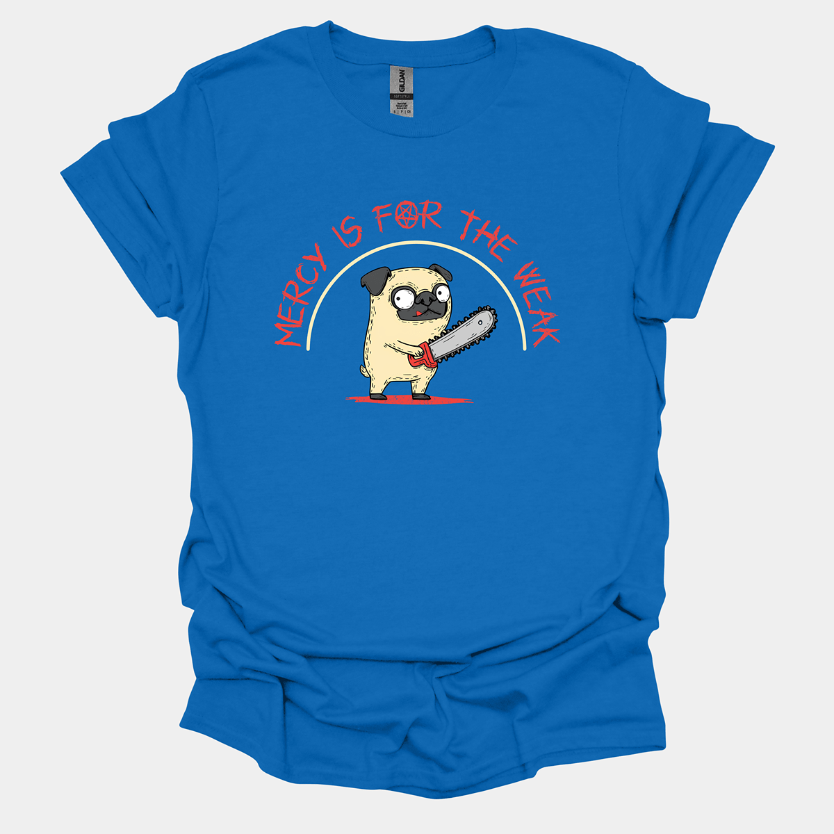 Mercy Funny Pug Graphic T-Shirt