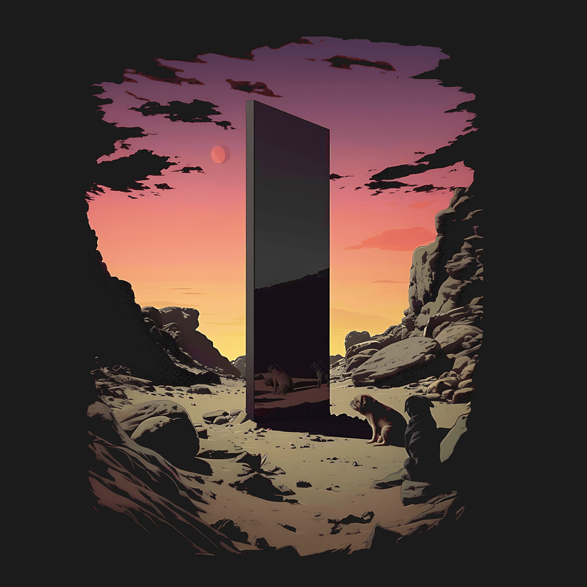 Monolith Funny Pug Graphic T-Shirt