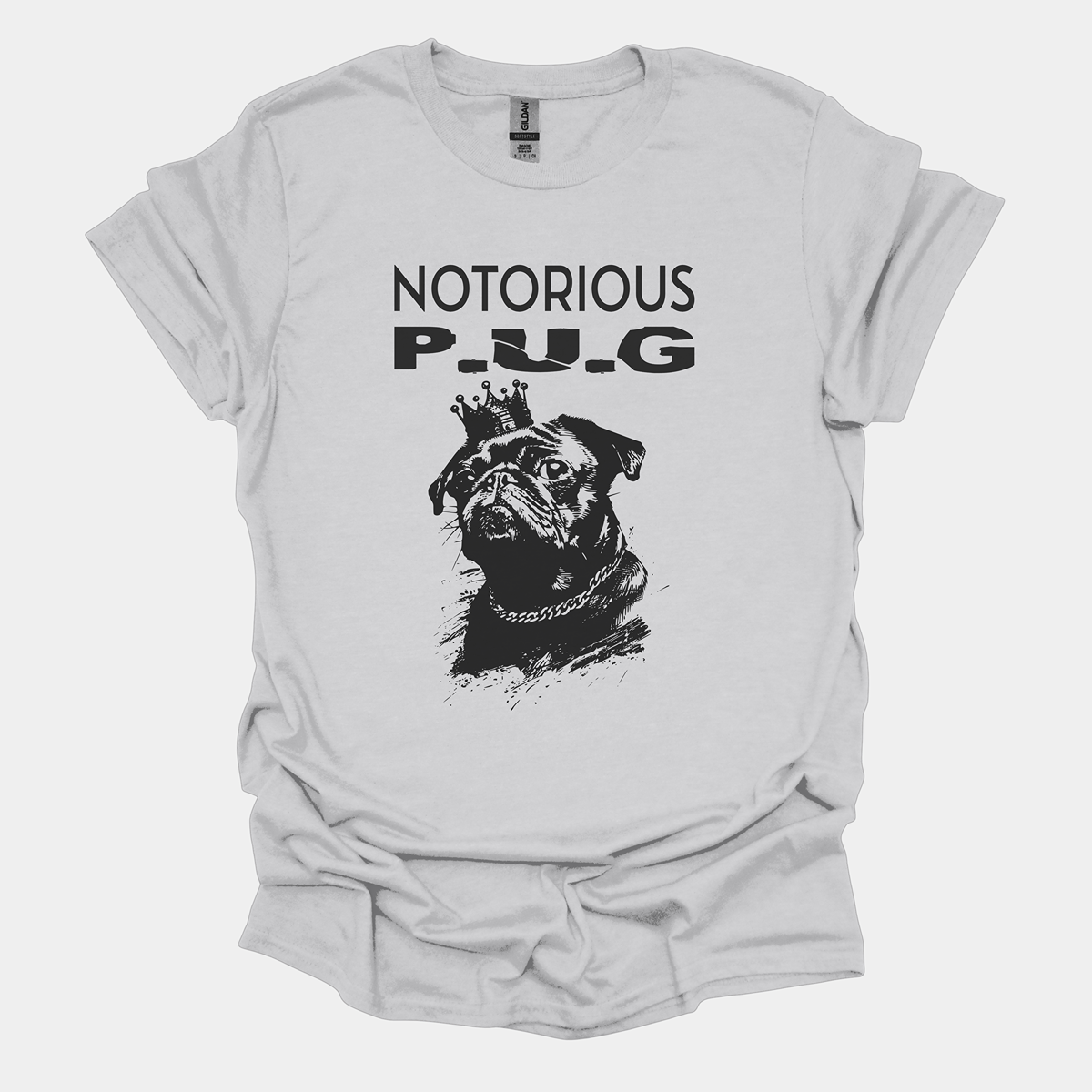 Notorious P.U.G Funny Pug Graphic T-Shirt