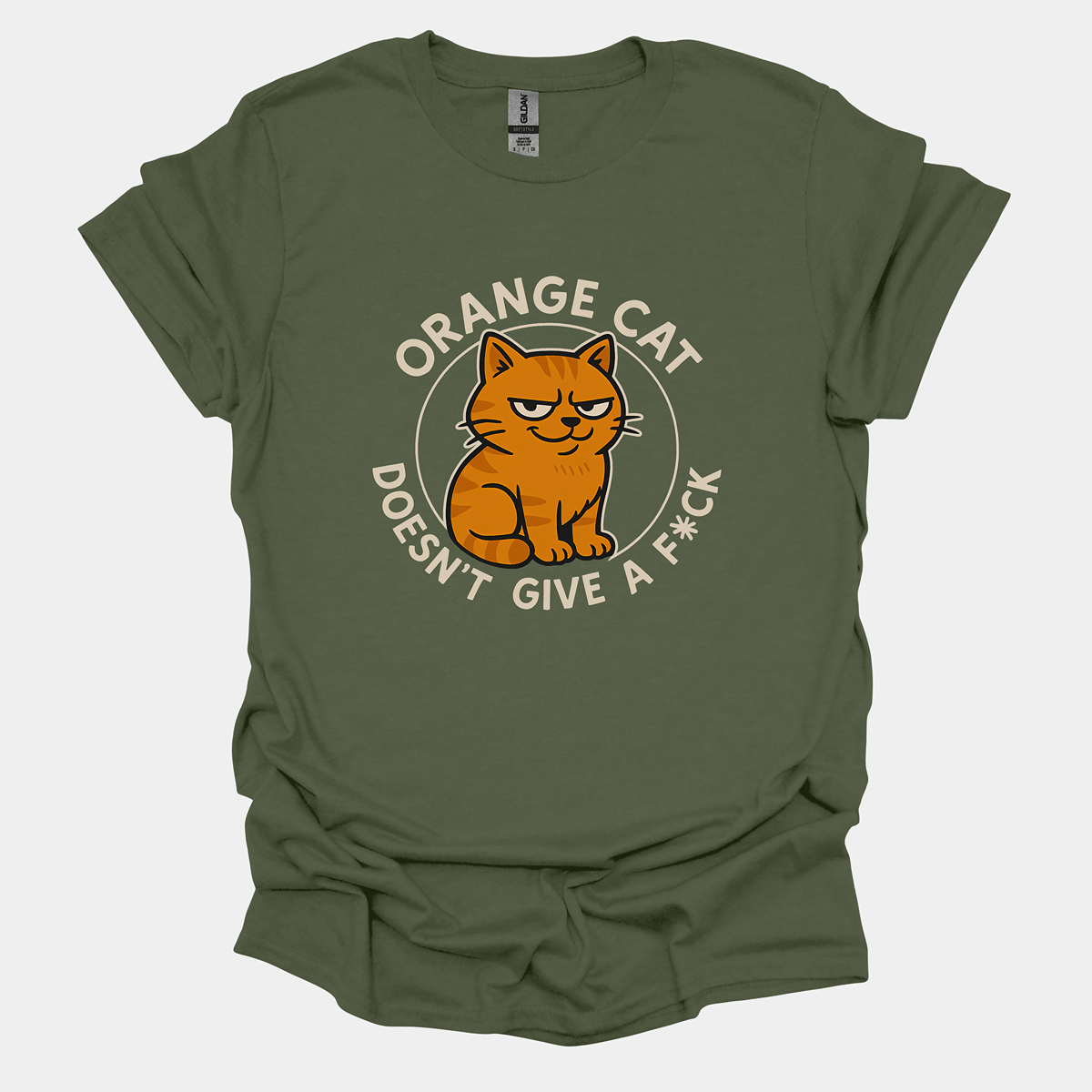 Orange Cat DGAF - Pugglez