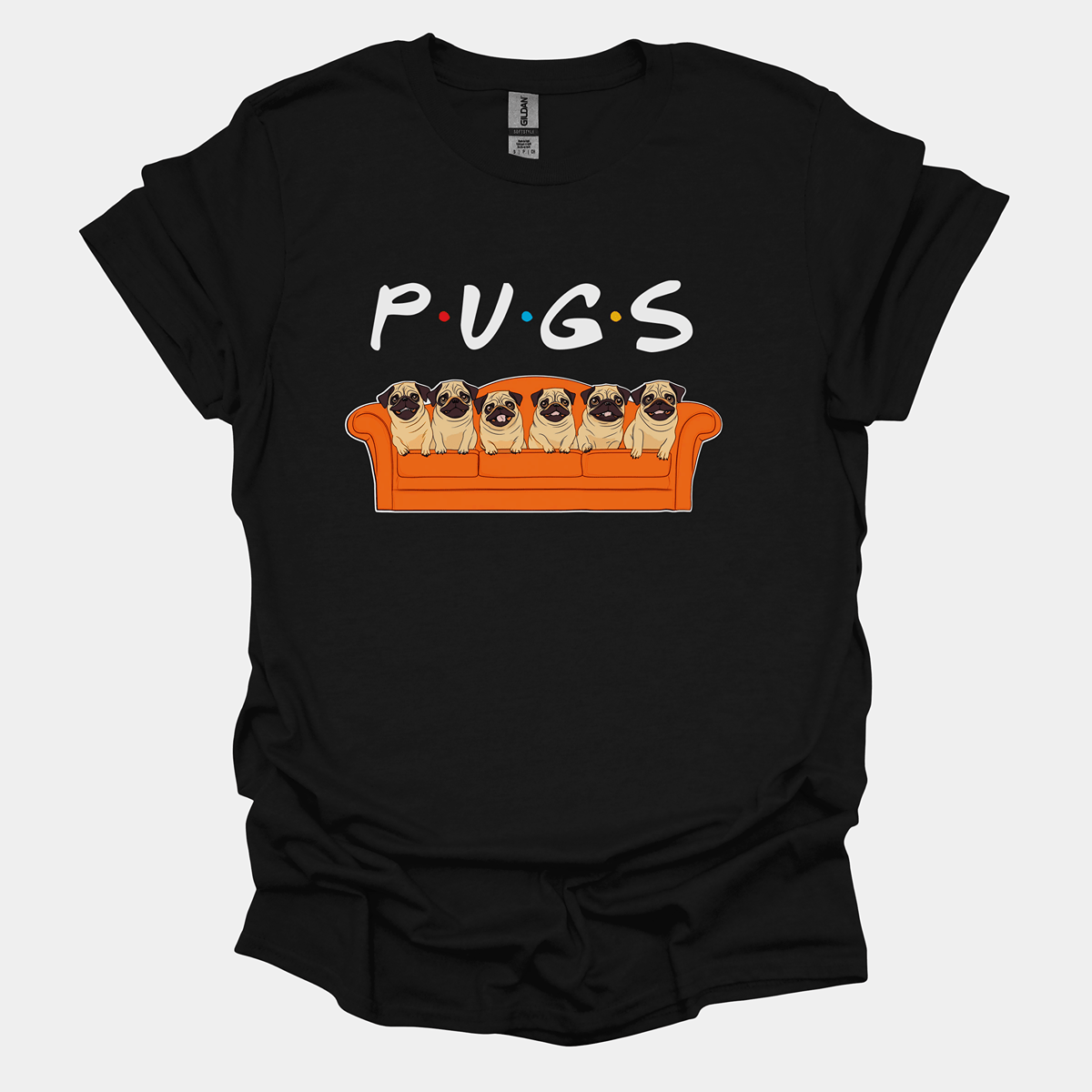 P.U.G.S Funny Pug Graphic T-Shirt