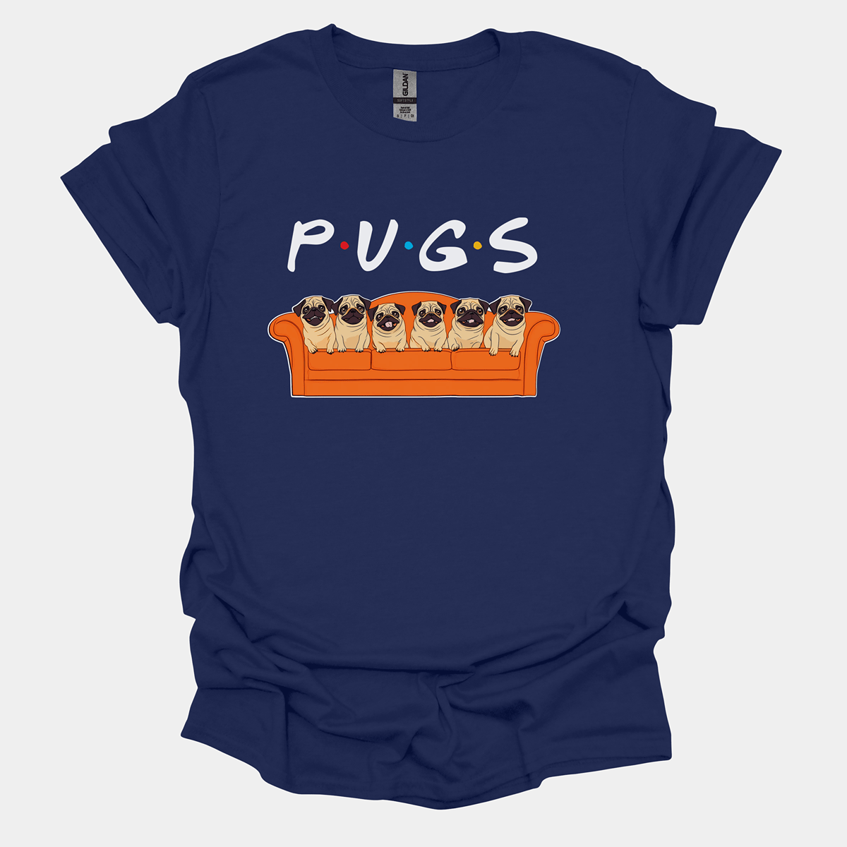 P.U.G.S Funny Pug Graphic T-Shirt