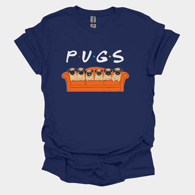 P.U.G.S Funny Pug Graphic T-Shirt