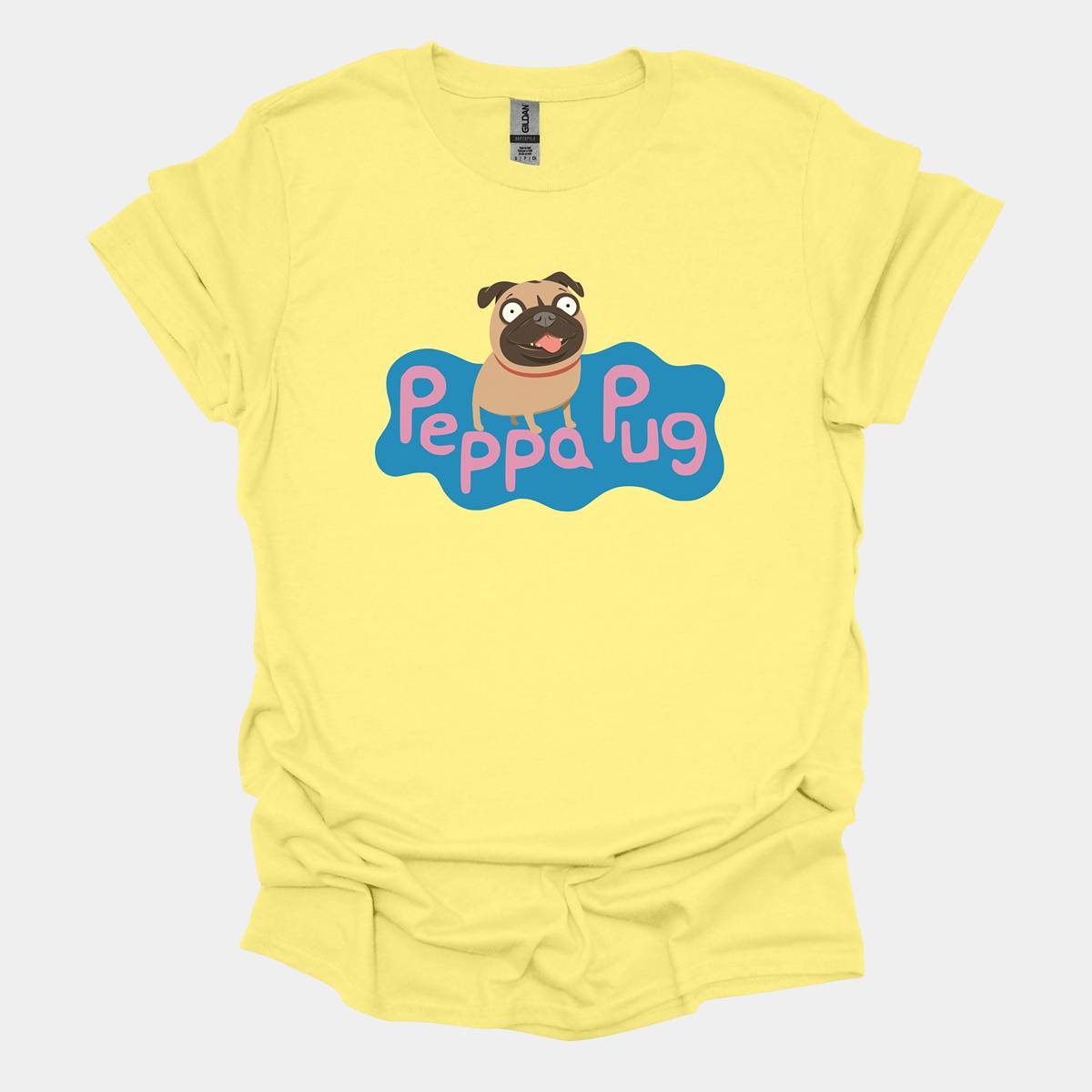 Peppa Pug Funny Pug Graphic T-Shirt