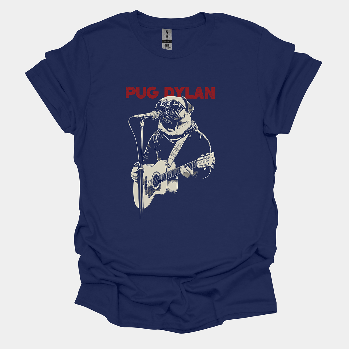 Pug Dylan Funny Pug Graphic T-Shirt