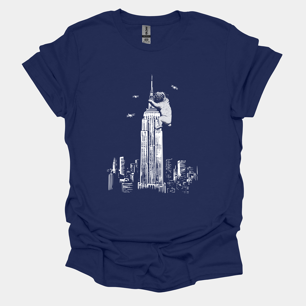 Pug Kong Funny Pug Graphic T-Shirt