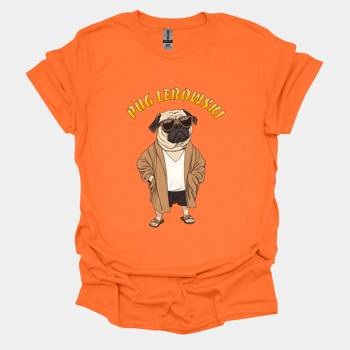 Pug Lebowski Funny Pug Graphic T-Shirt