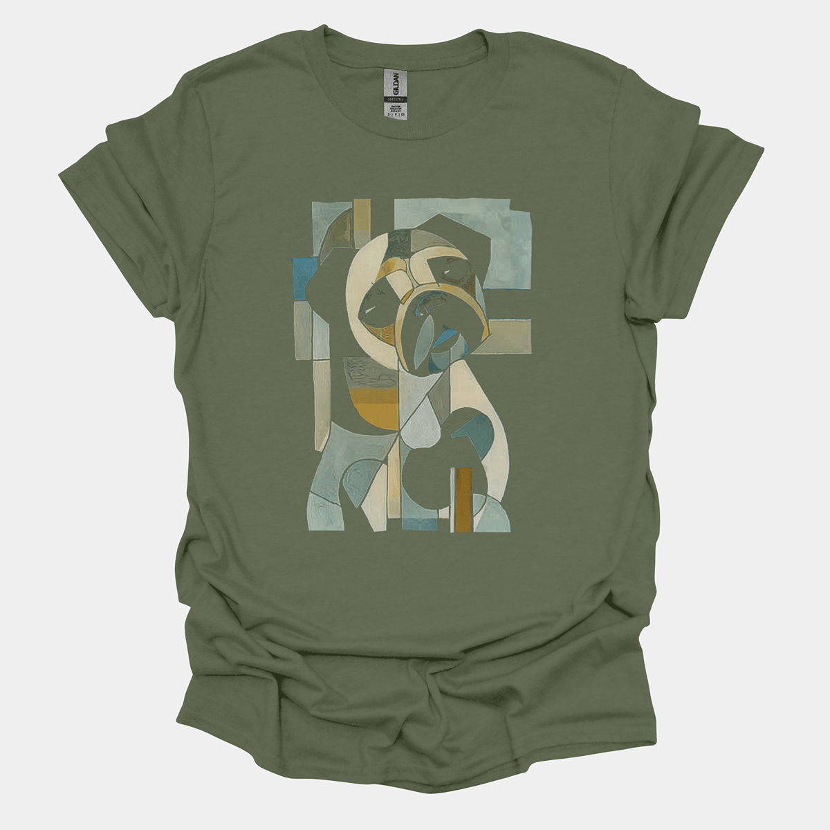 Pugcasso II Funny Pug Graphic T-Shirt