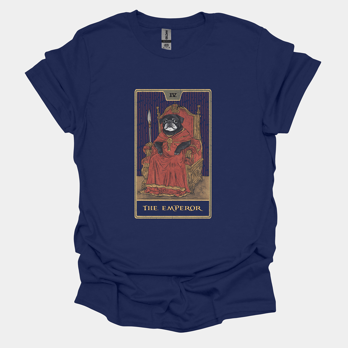 The Emperor Funny Pug Graphic T-Shirt