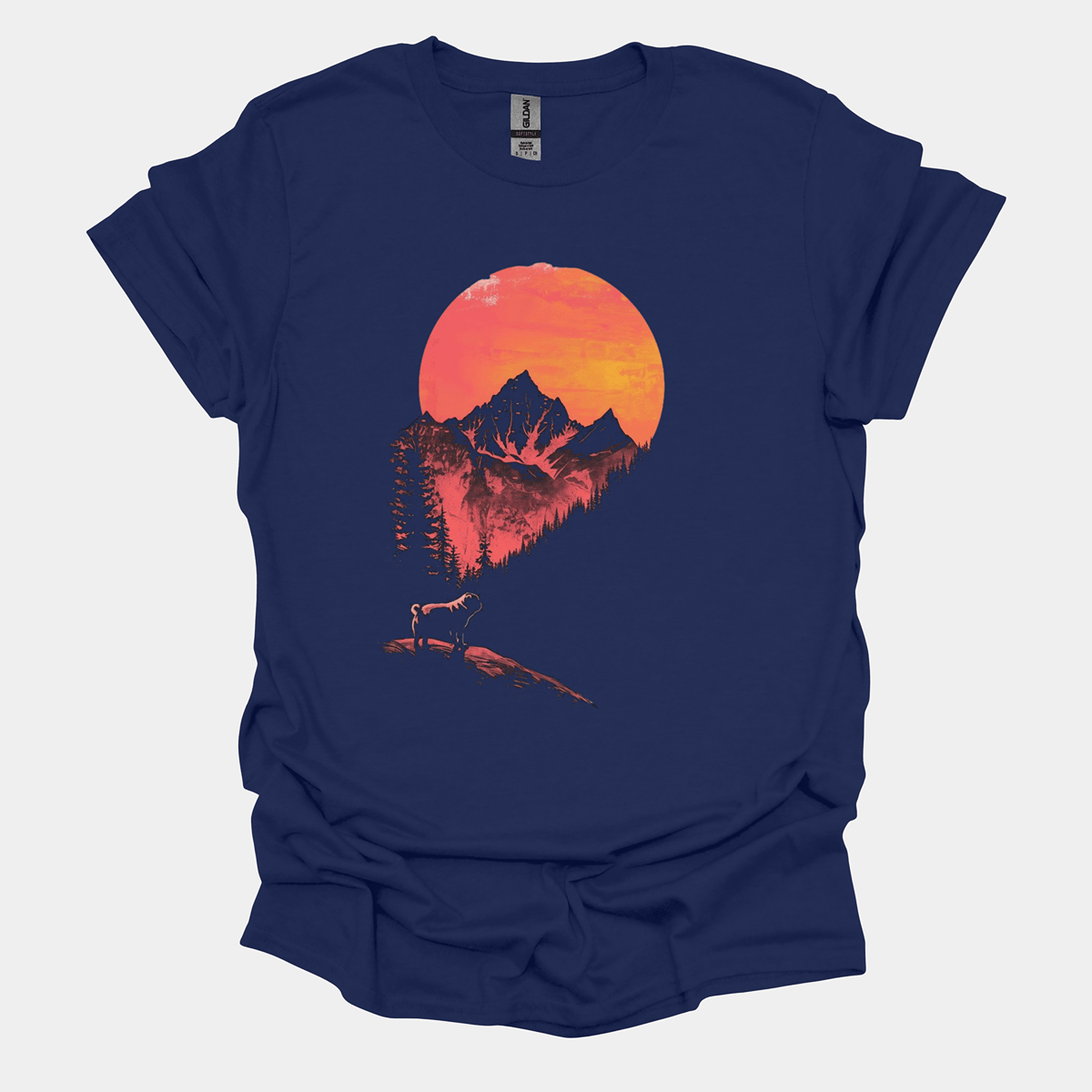 Twilight Funny Pug Graphic T-Shirt