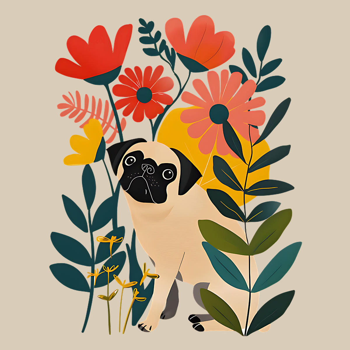 Botanical Pug