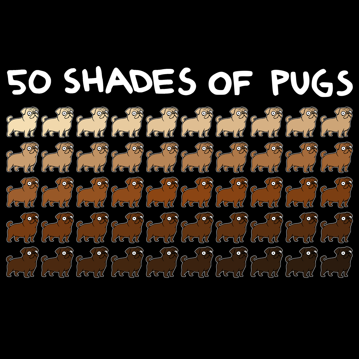 50 Shades of Pugs