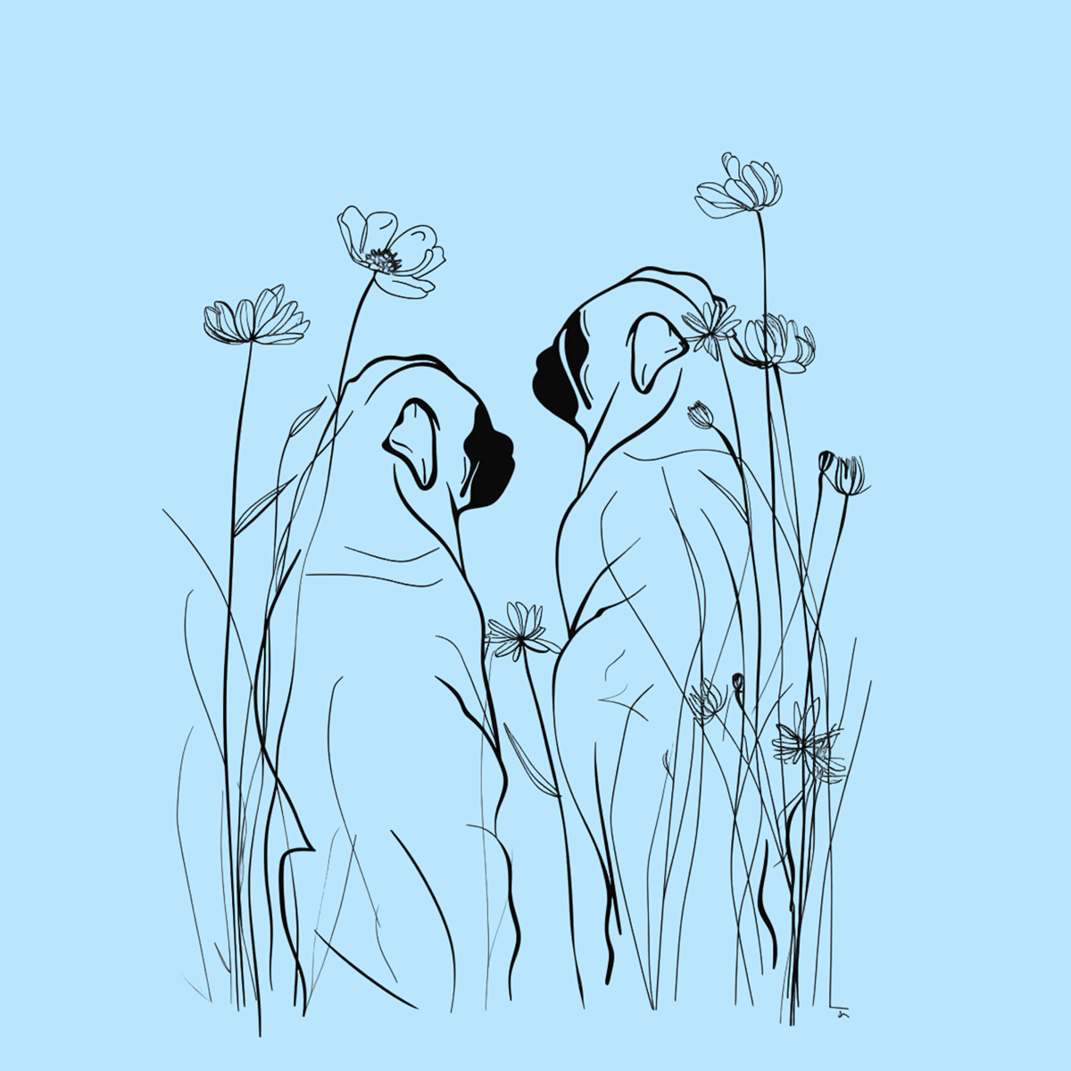 Matisse Pug Pair