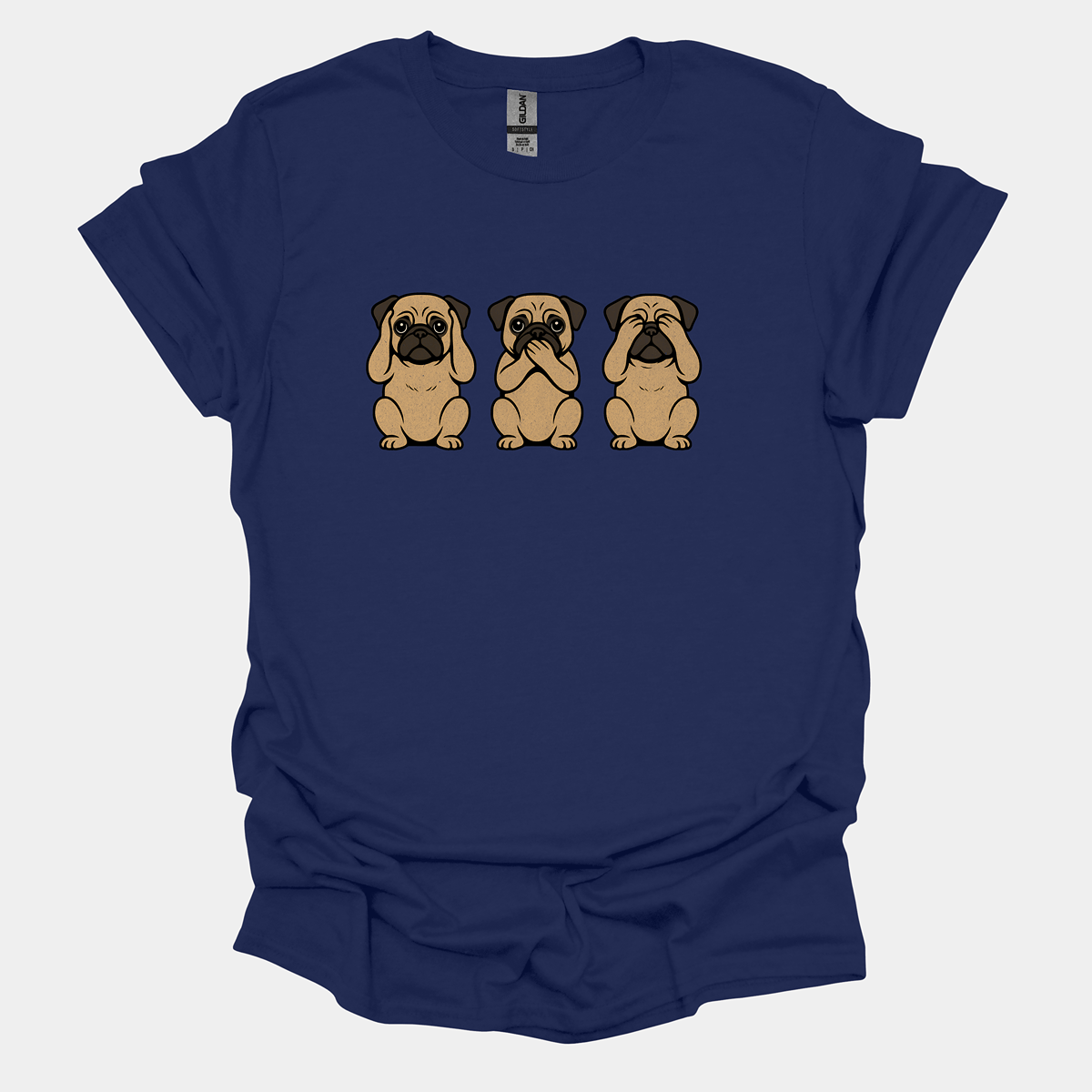 Three Wise Pugs