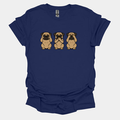 Three Wise Pugs