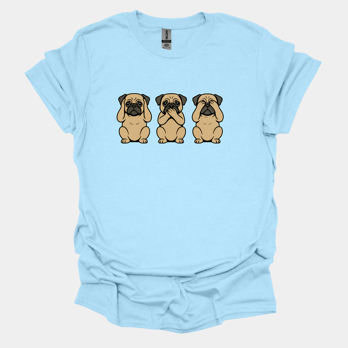 Three Wise Pugs