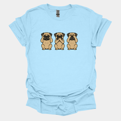 Three Wise Pugs