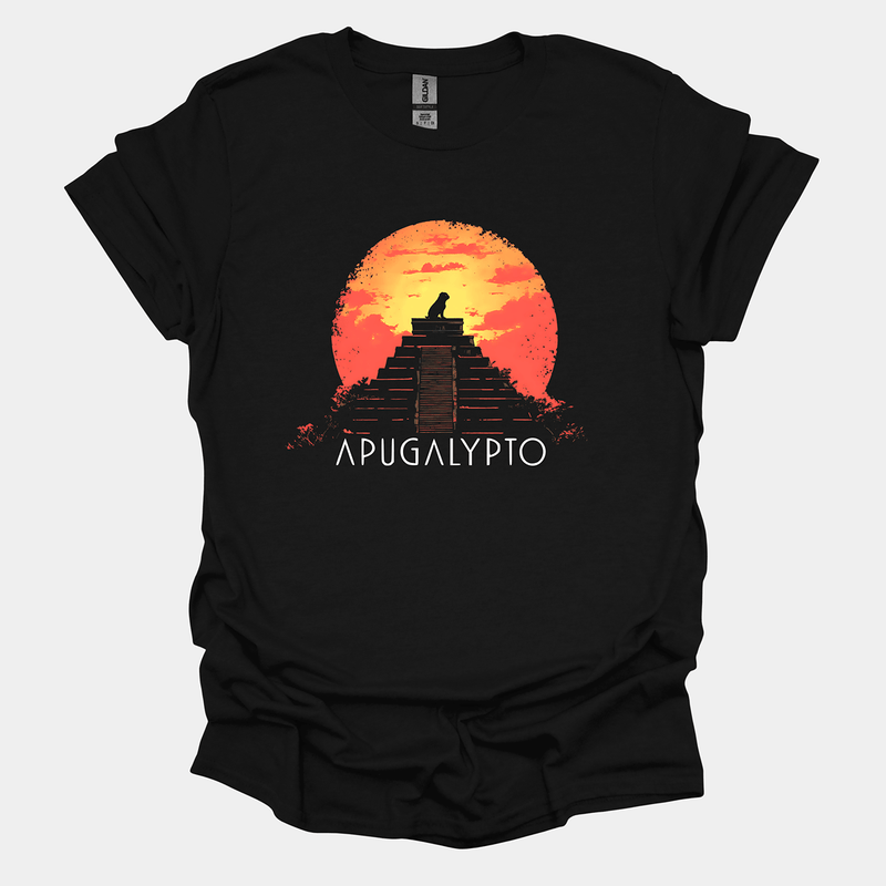 Apugalypto Funny Pug Graphic T-Shirt