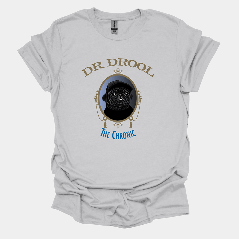 Dr. Drool Funny Pug Graphic T-Shirt