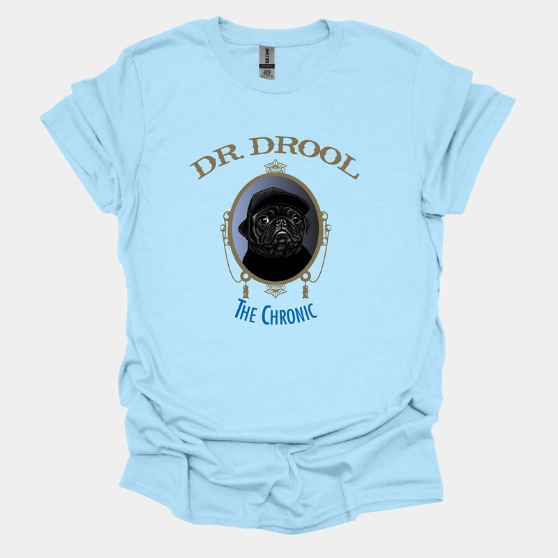 Dr. Drool Funny Pug Graphic T-Shirt