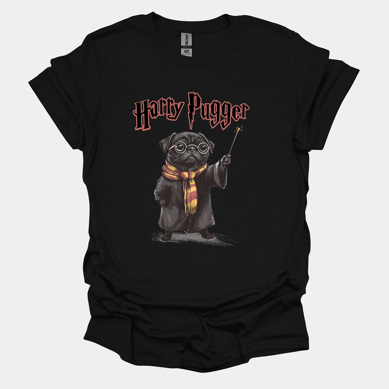 Harry Pugger Funny Pug Graphic T-Shirt