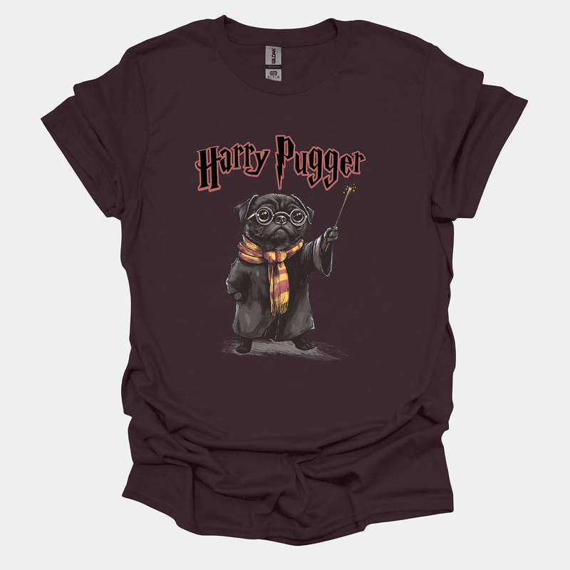 Harry Pugger Funny Pug Graphic T-Shirt