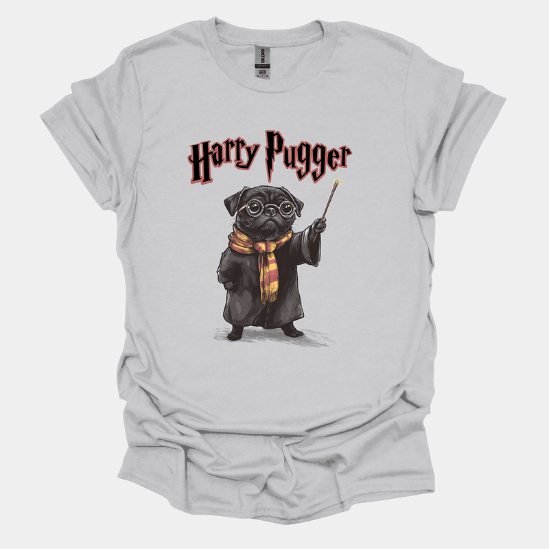 Harry Pugger Funny Pug Graphic T-Shirt