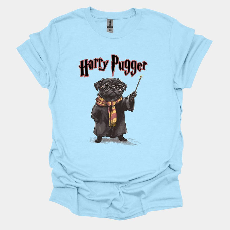 Harry Pugger Funny Pug Graphic T-Shirt