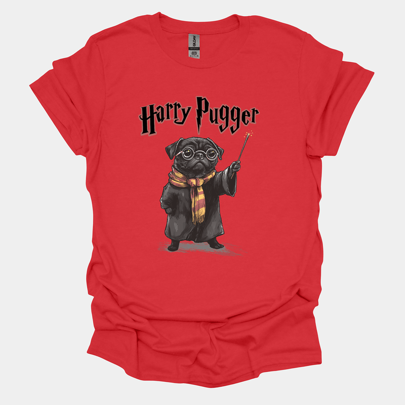 Harry Pugger Funny Pug Graphic T-Shirt