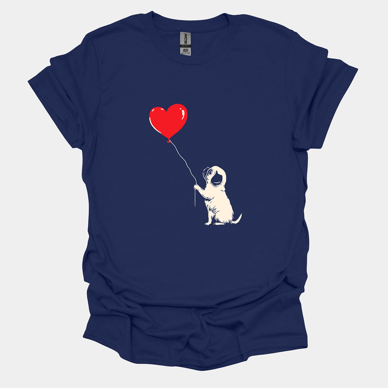 Love On A String Funny Pug Graphic T-Shirt
