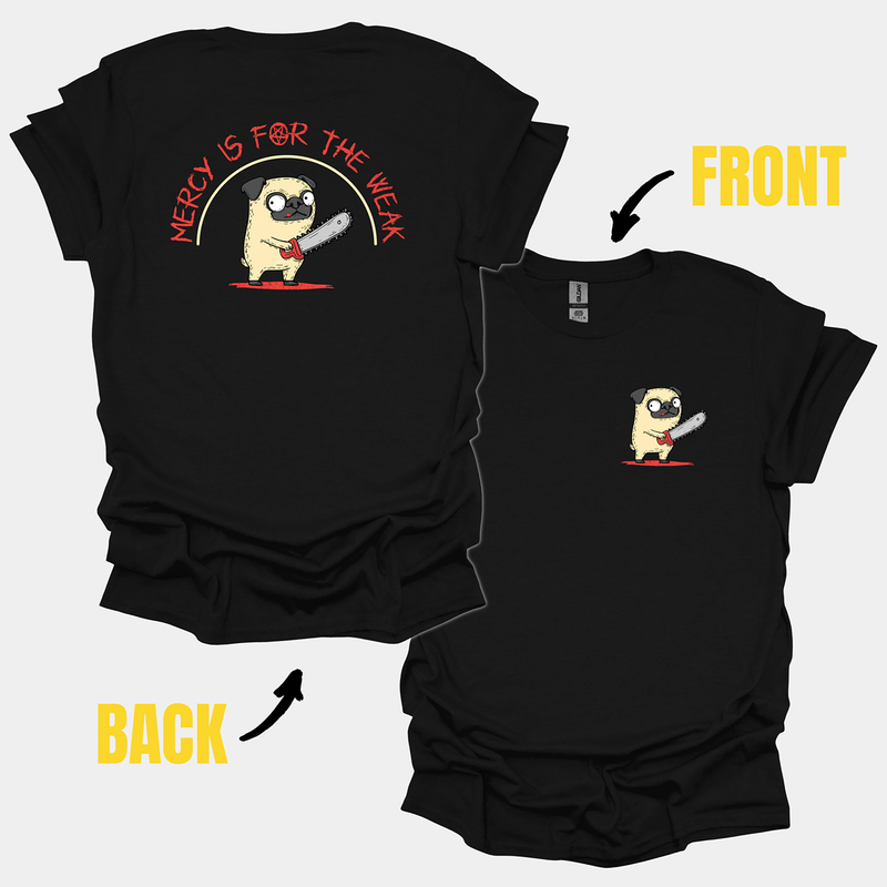 Mercy Funny Pug Graphic T-Shirt