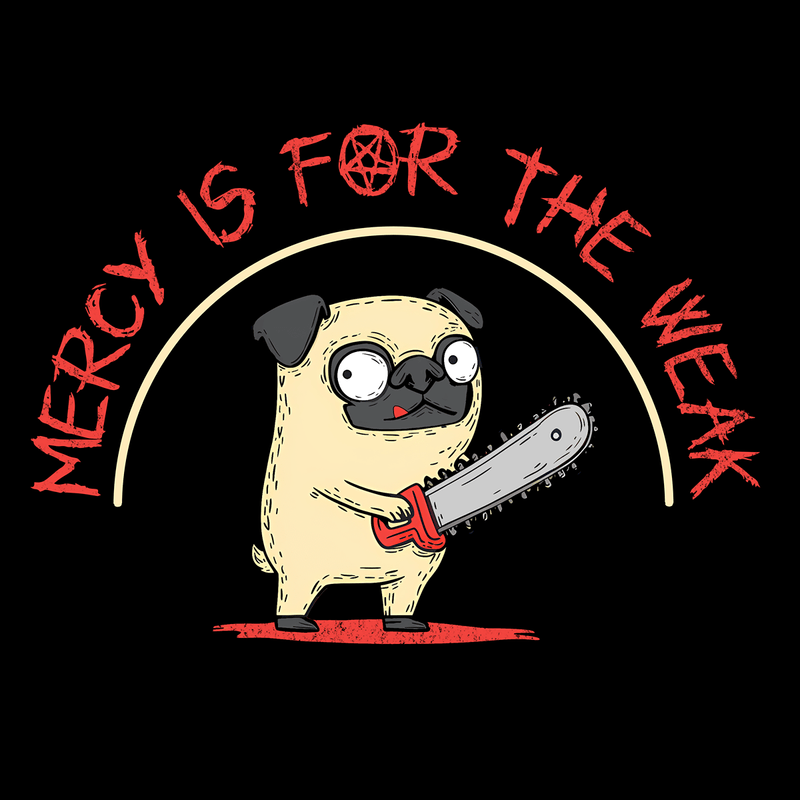 Mercy Funny Pug Graphic T-Shirt