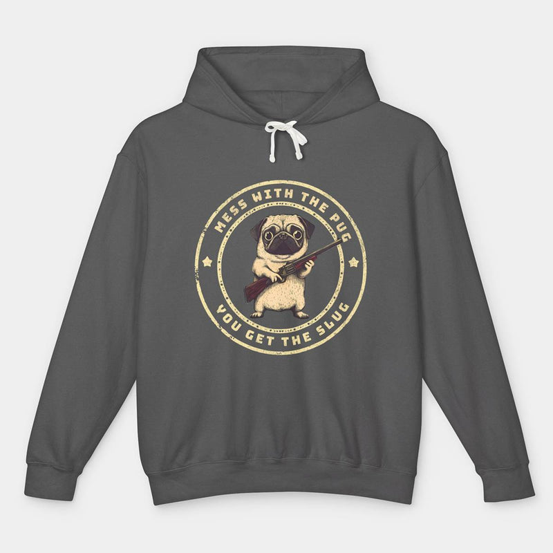 Mess With The Pug Funny Pug Graphic Hoodie