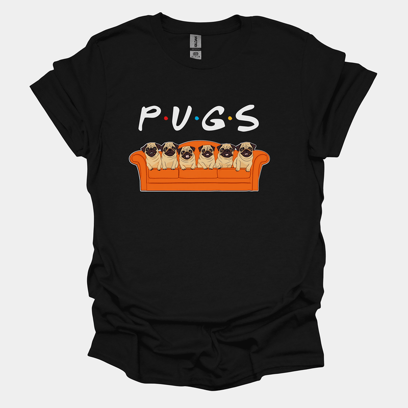 P.U.G.S Funny Pug Graphic T-Shirt