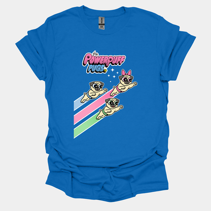 Powerpuff Pugs Funny Pug Graphic T-Shirt
