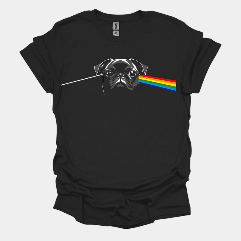 Pug Floyd Funny Pug Graphic T-Shirt