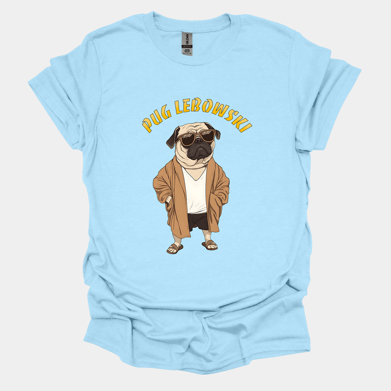 Pug Lebowski Funny Pug Graphic T-Shirt