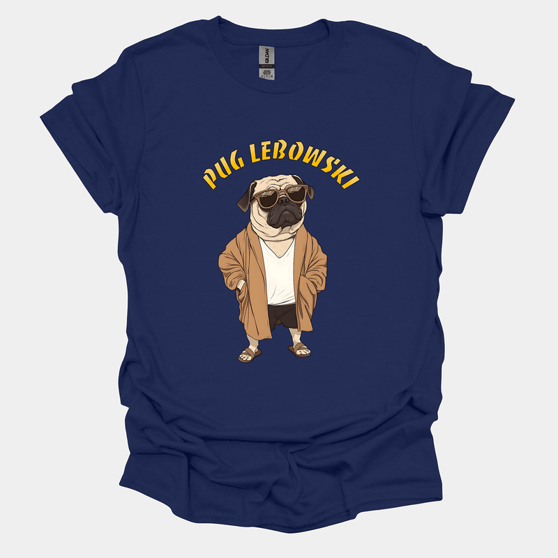 Pug Lebowski Funny Pug Graphic T-Shirt