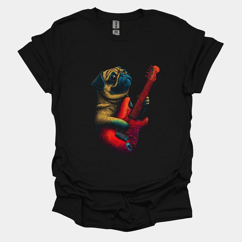 Pug Zeppelin Funny Pug Graphic T-Shirt