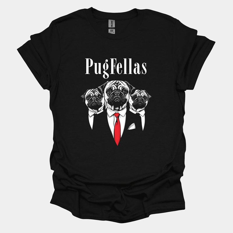 Pugfellas Funny Pug Graphic T-Shirt