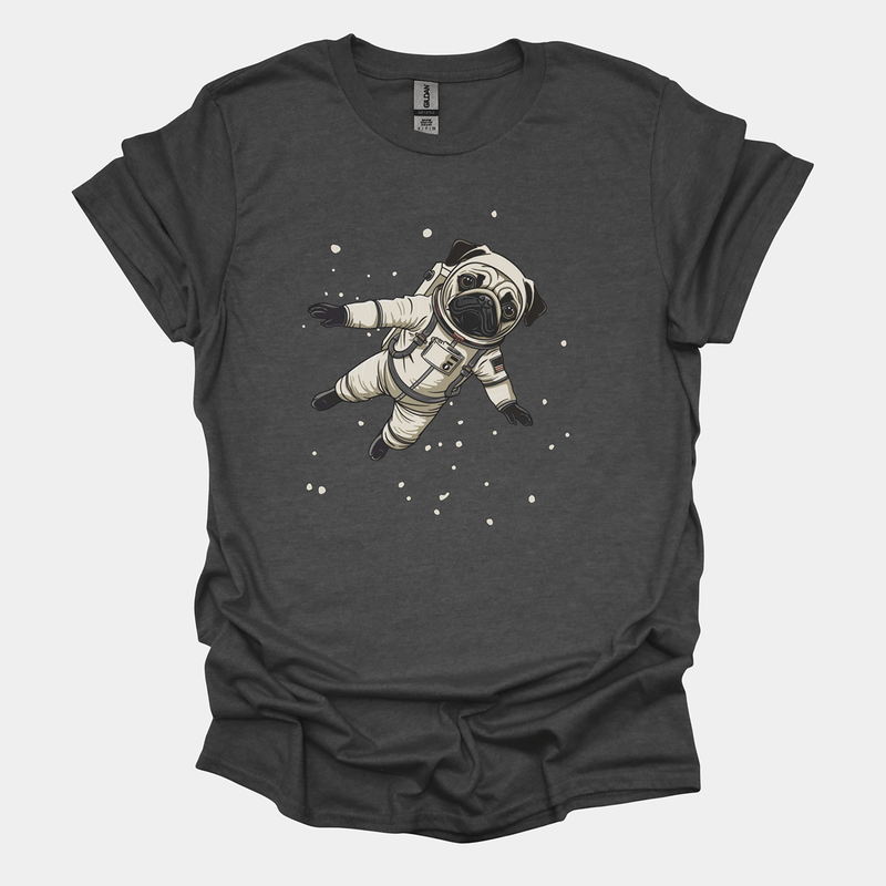 Pugstronaut Funny Pug Graphic T-Shirt