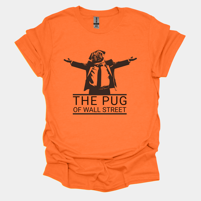 The Pug of Wall Street Funny Pug Graphic T-Shirt