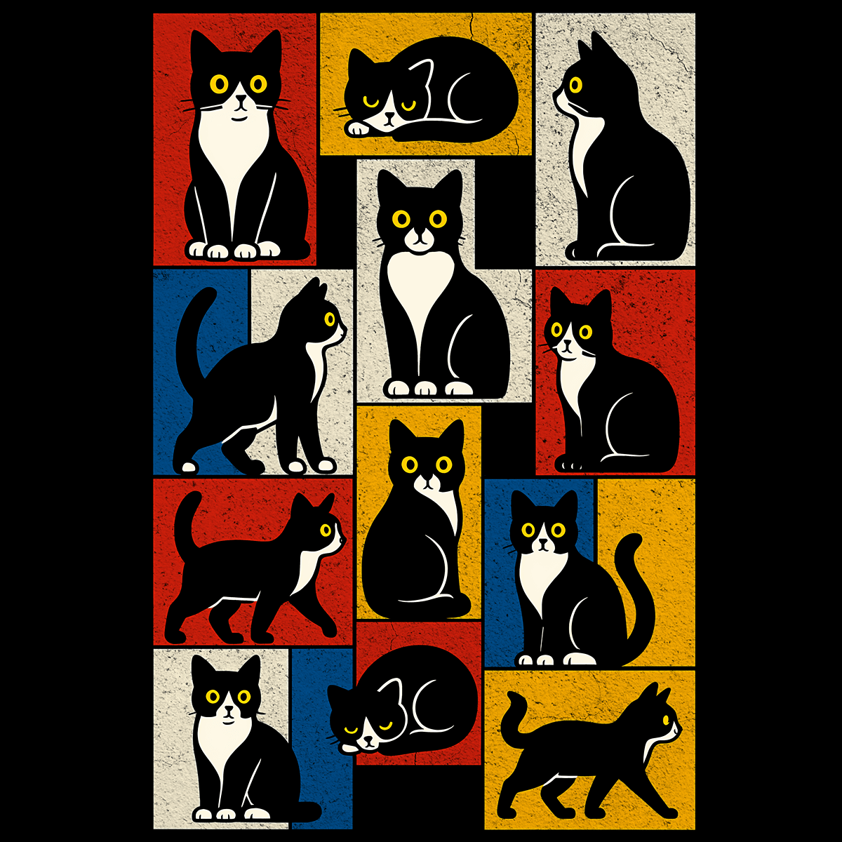 Tuxedo Grid - Pugglez