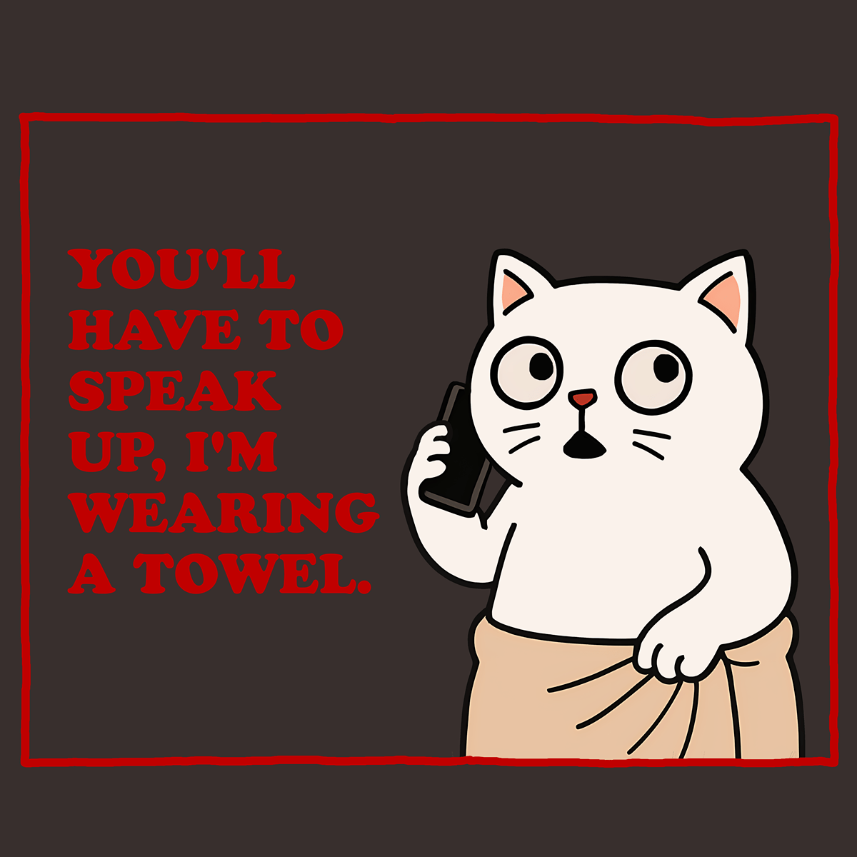 Wearing a Towel - Pugglez